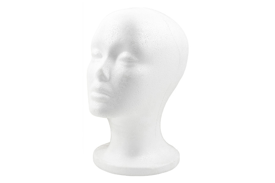 Zdjęcie Głowa styropianowa biała