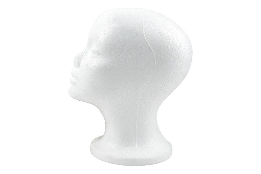 Zdjęcie Głowa styropianowa biała