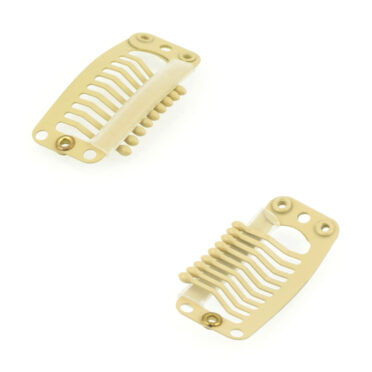 Klips średni N zimnobeżowy do systemów uzupełnień włosów