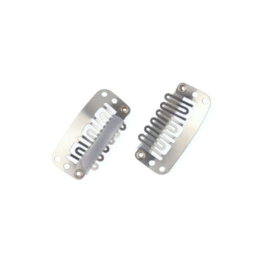 Klips średni K srebrny do uzupełnień włosów