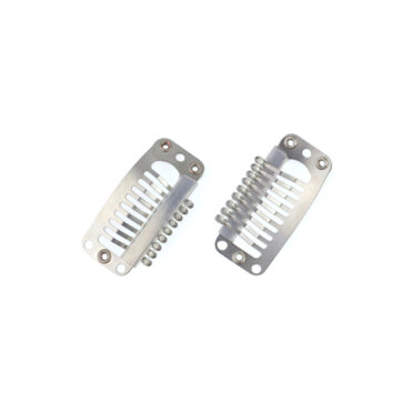 Klips średni N srebrny do systemów uzupełnień włosów